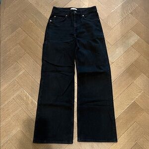 H&M Black Wide Leg Jeans
